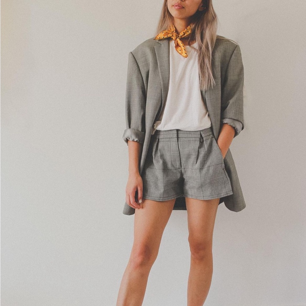 Oversized Checkered Blazer Vintage